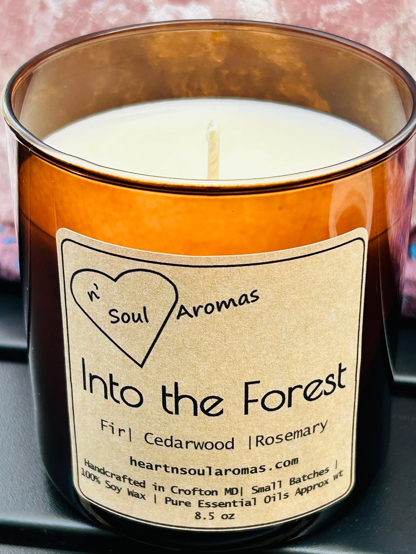 Into the Forest 8.5oz Amber Jar Soy Candle