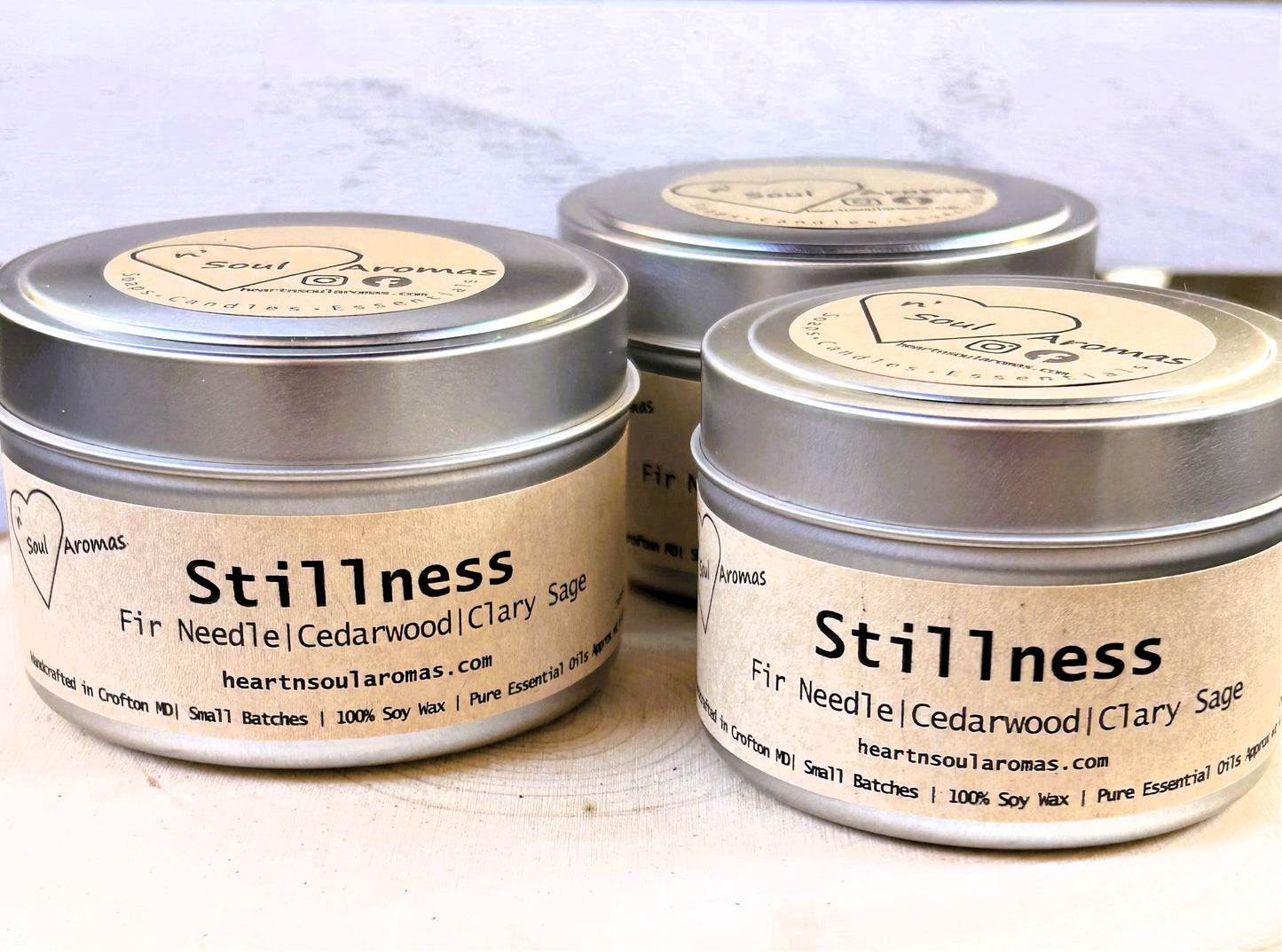 Stillness – 100% Soy Wax Candle Hand Poured With Pure Essential Oils.