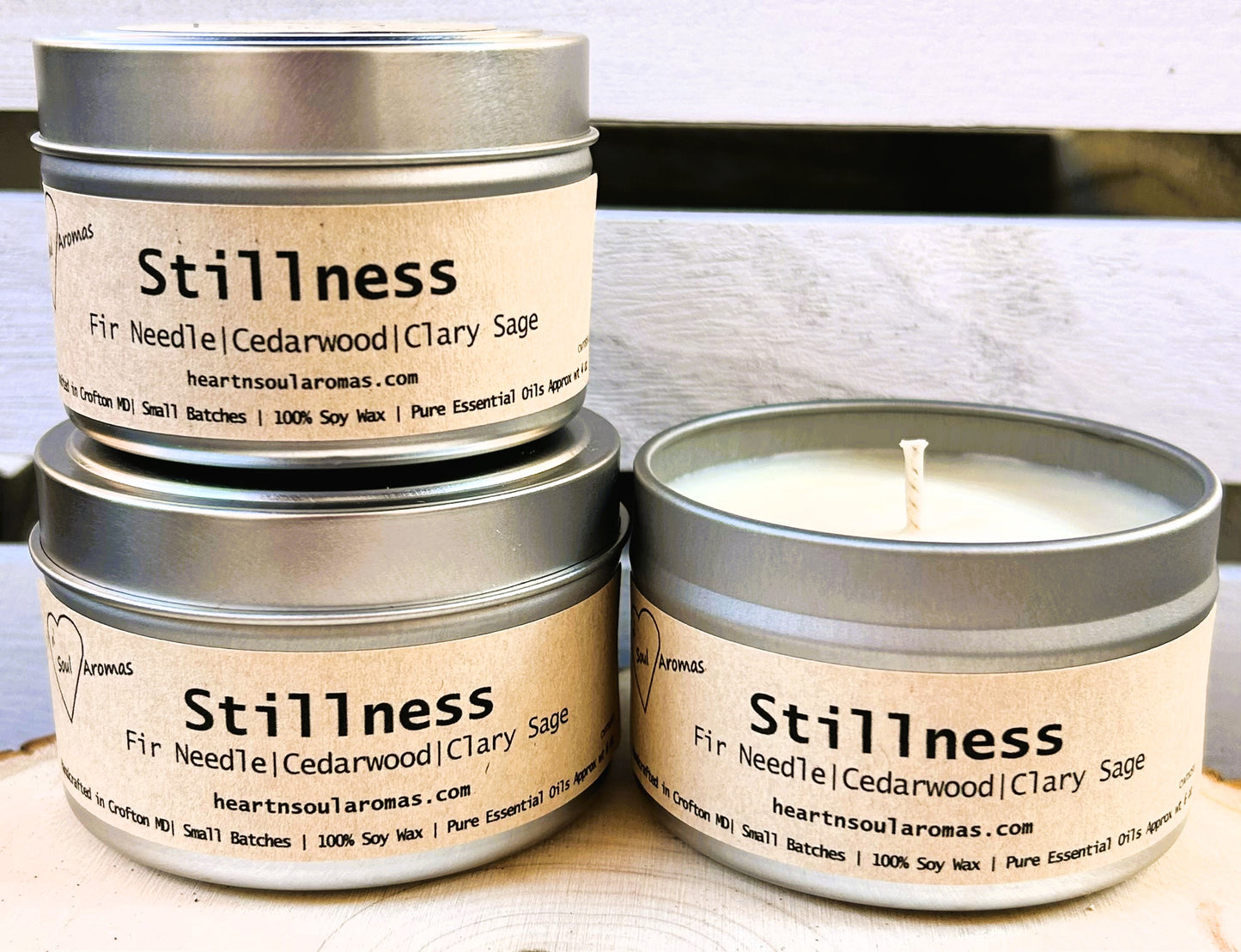 Stillness – 100% Soy Wax Candle Hand Poured With Pure Essential Oils.