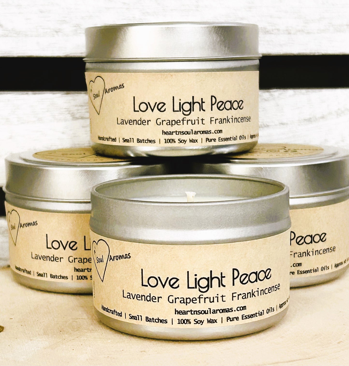 Love Light Peace Candle