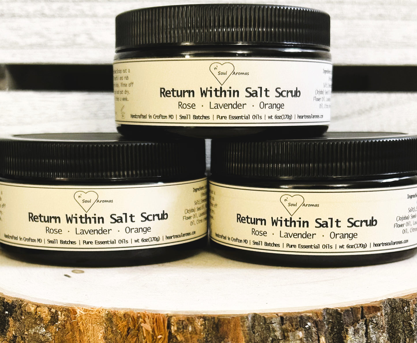Return Within Salt Scrub Rose Lavender and Orange