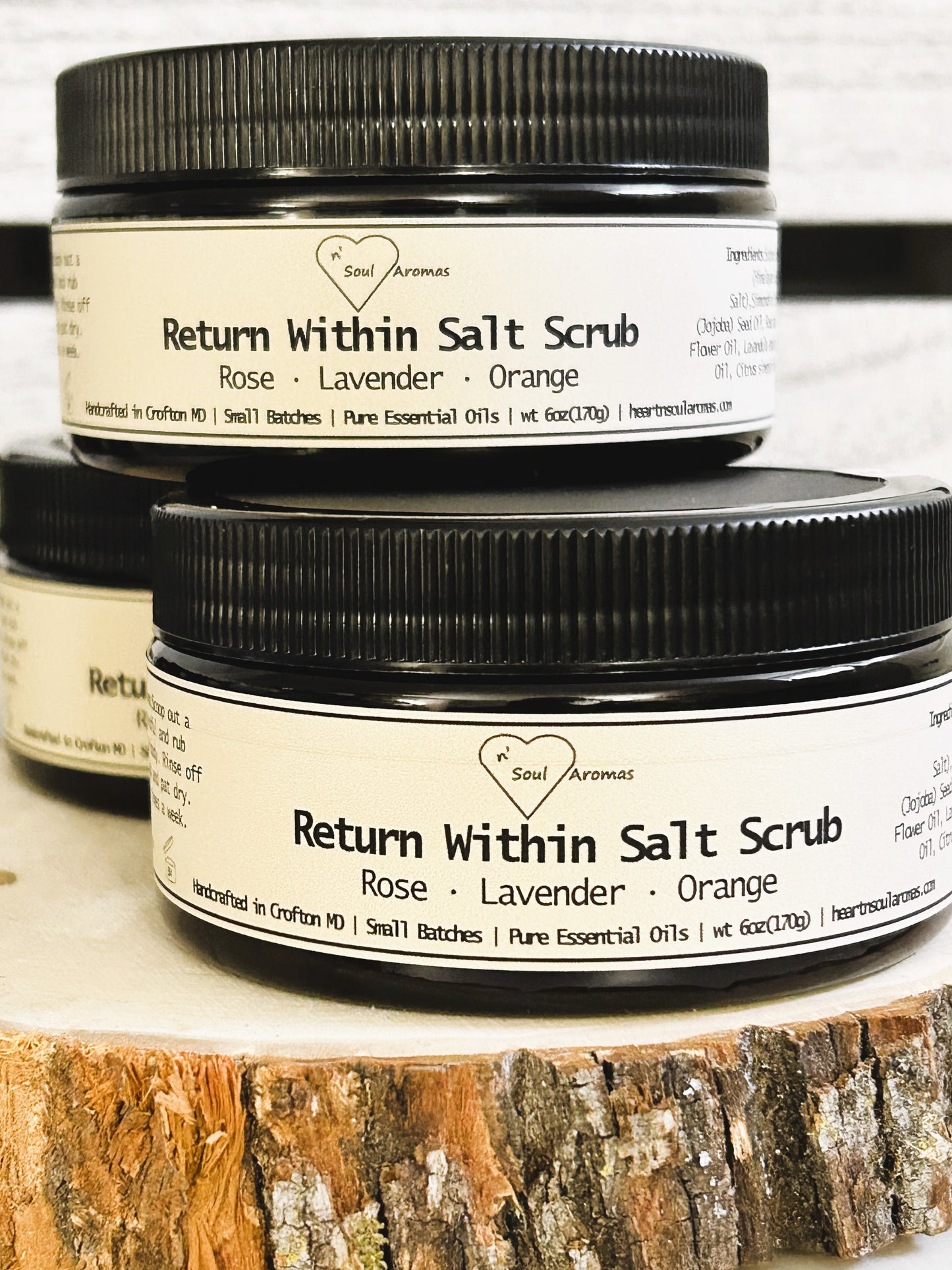 Return Within Salt Scrub PET jars