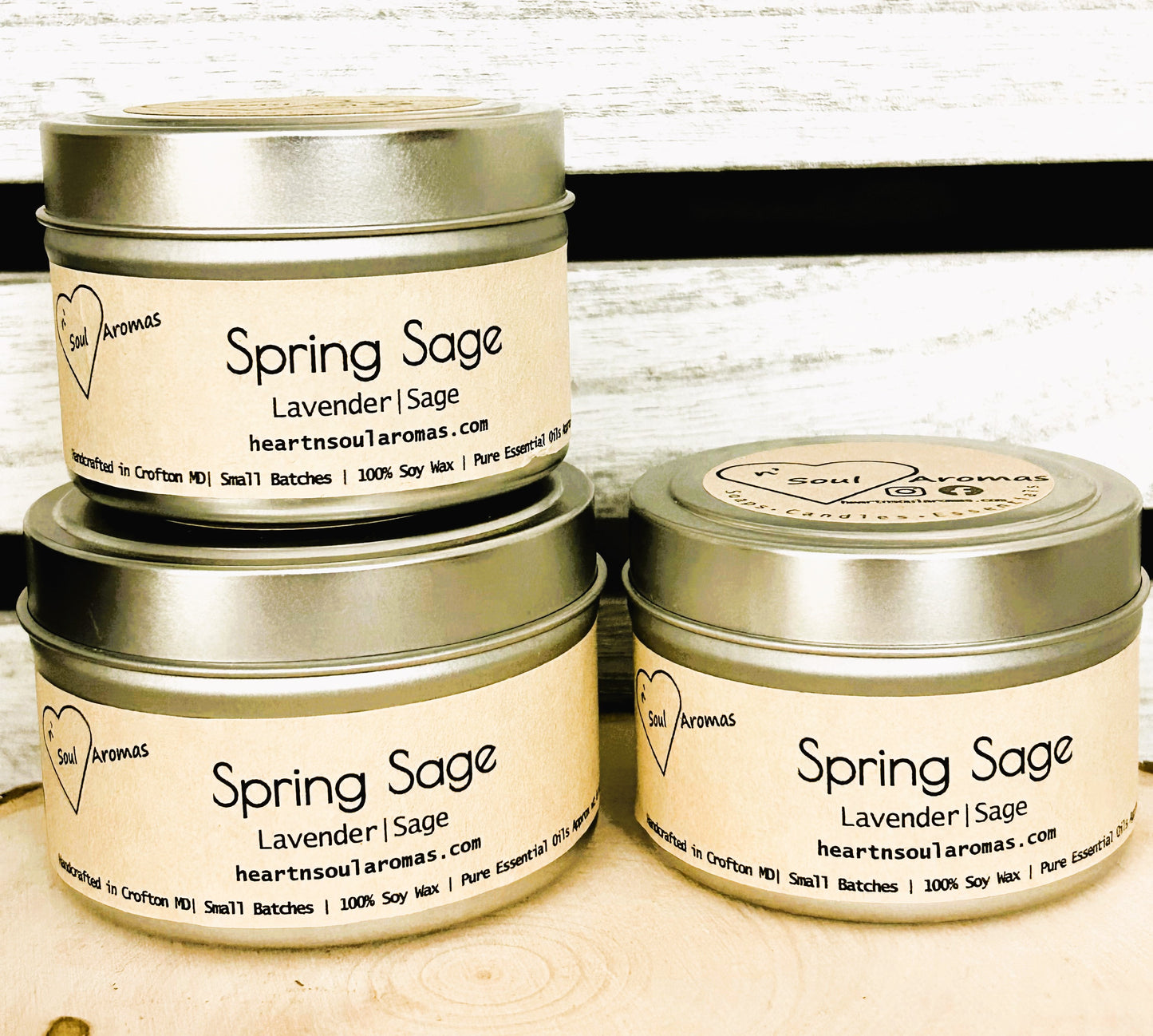 Spring Sage Soy Wax Candle